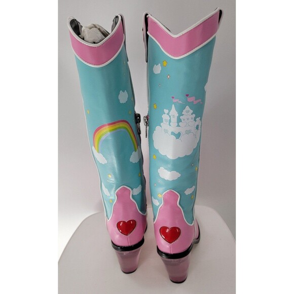 Dolls Kill x Care Bears Rainbow Roundup Cowboy Boots - Picture 7 of 8